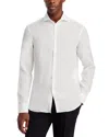 Canali Linen Sport Shirt In White