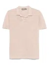 Canali Linen T-shirt In 粉色