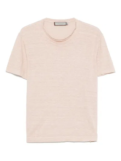 Canali T-shirt Aus Leinen