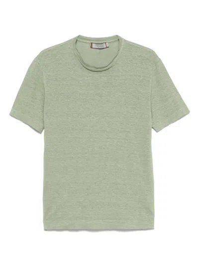 Canali T-shirt Aus Leinen