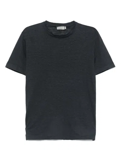 Canali Linen T-shirt In Blue