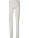 Canali Linen Tailored Trousers In White