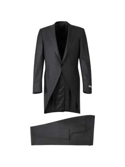 Canali Logo-detail Suit In Black