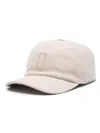 Canali Logo-embroidered Baseball Cap In Brown