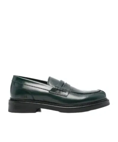 Canali Logo Loafers In Black