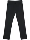 Canali Logo-patch Trousers In Black