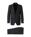 Canali Pinstripe-pattern Single-breasted Suit In Black