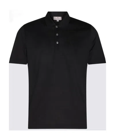 Canali Logo T-shirt In Black