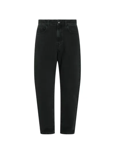Canali Logo-patch Jeans In Black