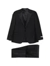 Canali Logo-patch Single-breasted Dinner Suit In Blue