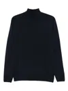 Canali Long-seelve Wool Sweater In Blue
