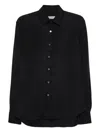 Canali Long-sleeve Button-fastening Shirt In Black