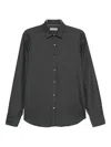 Canali Long-sleeve Button-fastening Shirt In Gray
