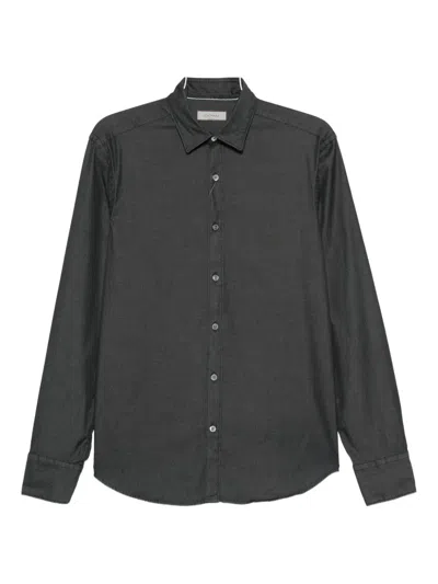 Canali Long-sleeve Button-fastening Shirt In Gray