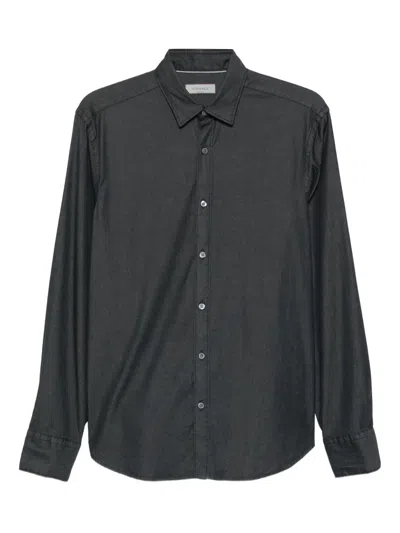 Canali Long-sleeve Button-fastening Shirt In Gray