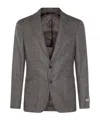 Canali Two-button Single-breasted Blazer In Brown
