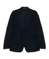 Canali Long Sleeve Casual Jacket In Navy Blue