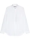 Canali Long-sleeve Cotton Shirt In White