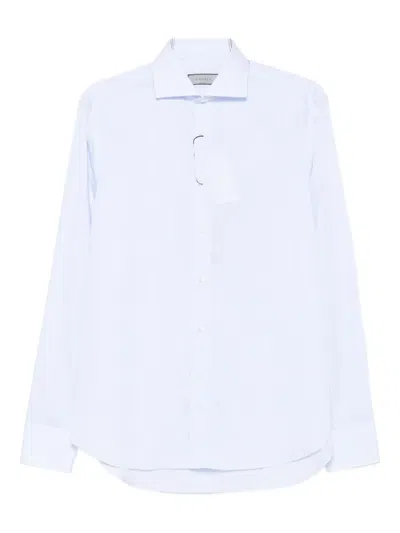 Canali Long-sleeve Shirt In Blue