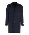 Canali Long-sleeved Coat In Animal Print