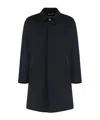 Canali Single-breasted Wool Coat In Black