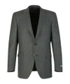 Canali Wool-tweed Blazer In Black