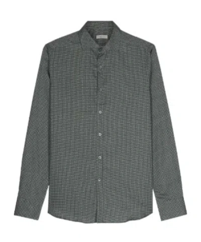 Canali Long-sleeved Shirt In Black