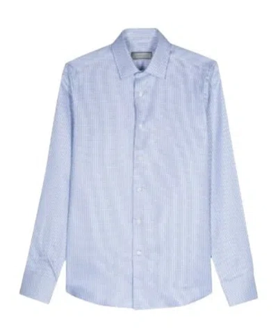 Canali Long-sleeved Shirt In Blue