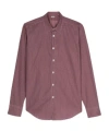 Canali Long-sleeved Shirt In Brown