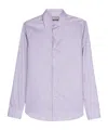 Canali Long-sleeved Shirt In Purple