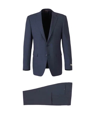 Canali Long-sleeved Suit In Black