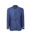 Canali Long-sleeved Suit In Blue