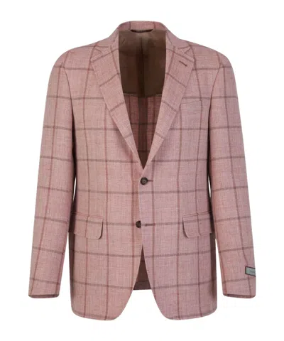 CANALI CANALI PLAID MOTIF BLAZER