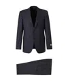 Canali Slim-fit Wool Suit In Black