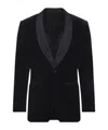 Canali Navy Blue Cotton Tuxeedo Drop 8 Regular Jacket In Blue