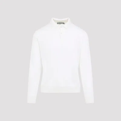 Canali Ls Polo In White