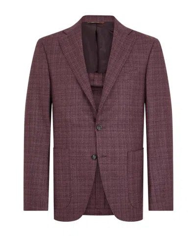 Canali Long-sleeve Blazer In Pink