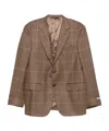 Canali Check-pattern Single-breasted Jacket In Multi