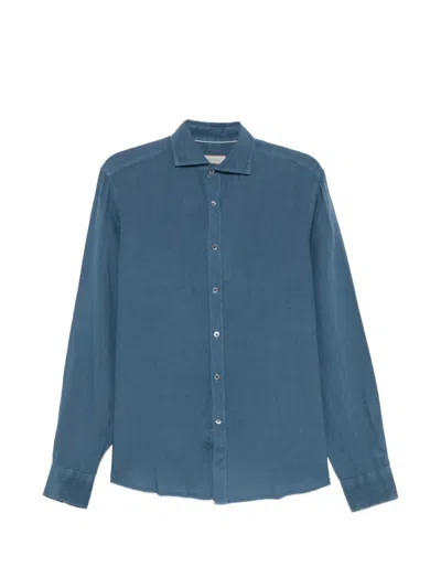 Canali Long-sleeve Shirt In Blue