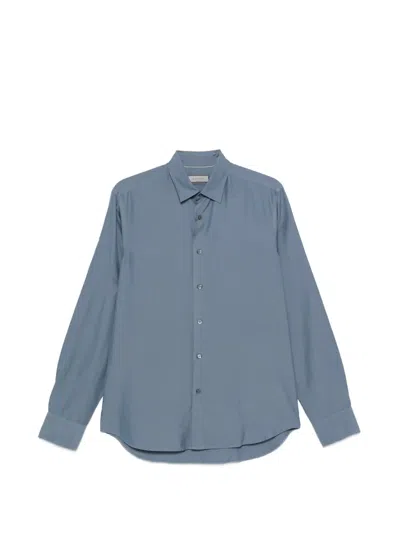 Canali Long-sleeve Shirt In Blue