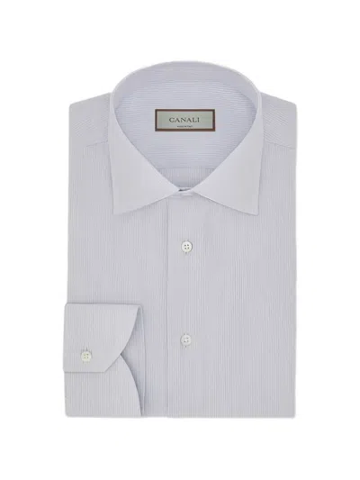 Canali Long-sleeve Shirt In Gray