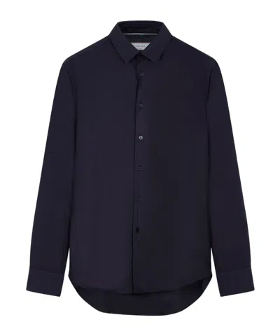 Canali Long-sleeved Shirt In Blue