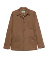Canali Stretch-wool Chore Overshirt In Multi