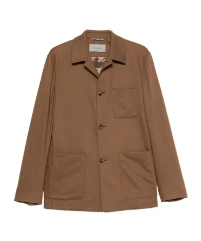 Canali Long-sleeved Shirt Jacket In Multi