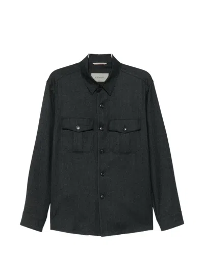 Canali Long-sleeves Jacket In Black