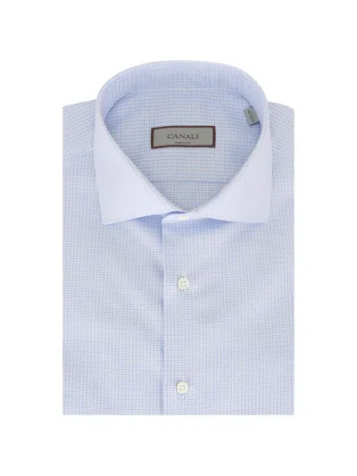 Canali Long-sleeves Shirt In Blue