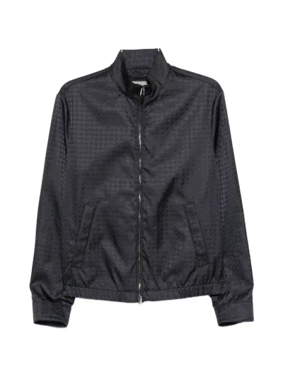 Canali Long-sleeves Zip Jacket In Blue