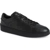 Canali Refined Black Sneakers With Durable Rubber Sole In Black