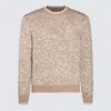 Canali Beige Wool Knitwear In Multicolor
