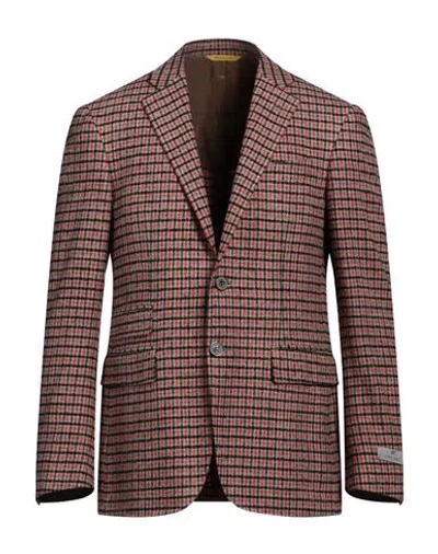 Canali Man Blazer Beige Size 40 Wool, Polyamide